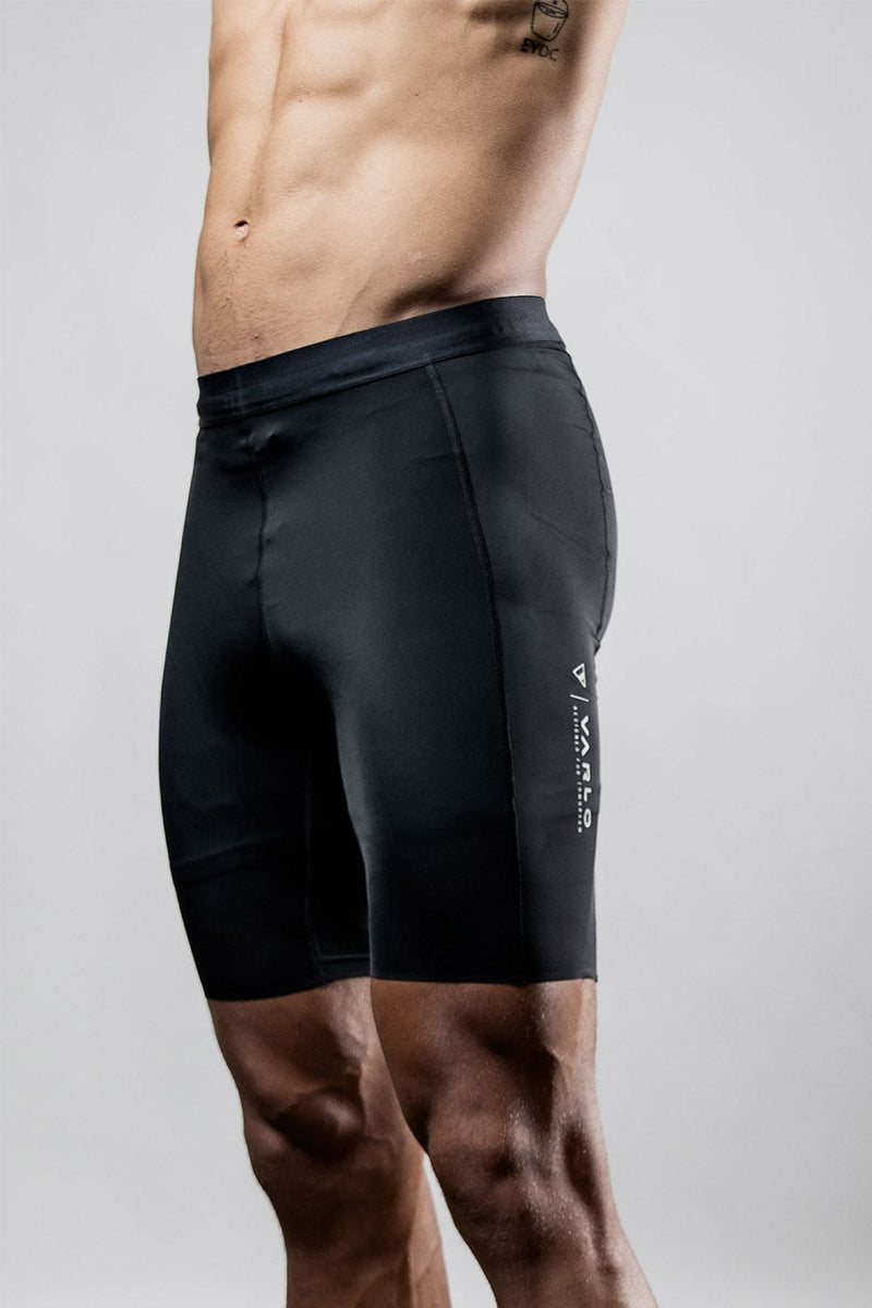 Load image into Gallery viewer, Men's Velocity ½ Length Run Tights - Arvada Triathlon Company
