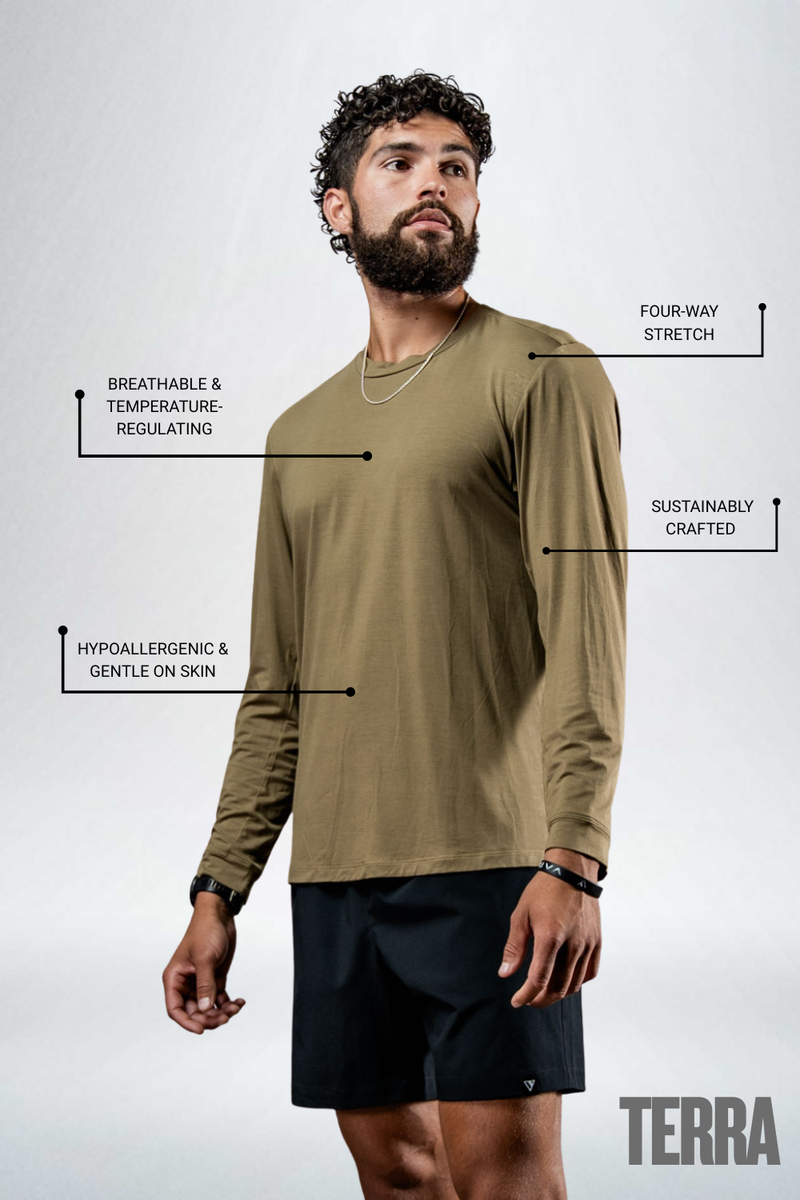 Load image into Gallery viewer, Men's Terra Recovery Field Shirt (Timber) - Arvada Triathlon Company
