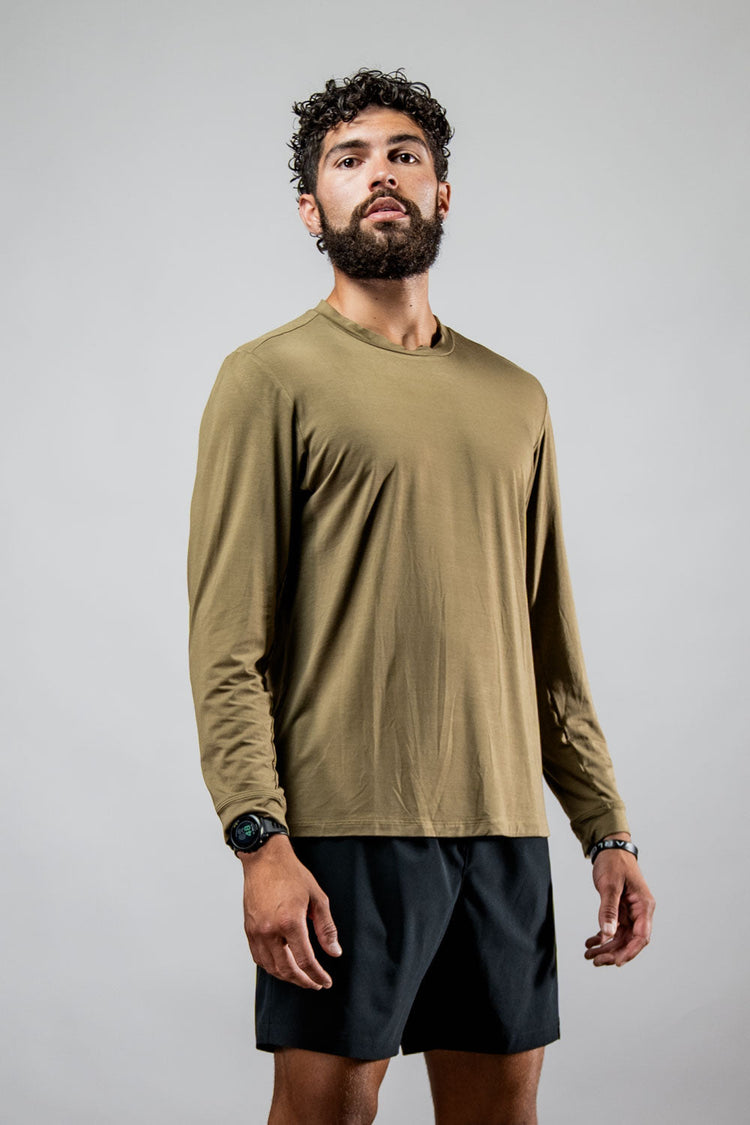 Men's Terra Recovery Field Shirt (Timber) - Arvada Triathlon Company