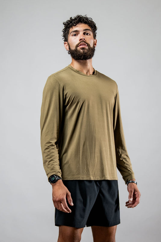 Men's Terra Recovery Field Shirt (Timber) - Arvada Triathlon Company