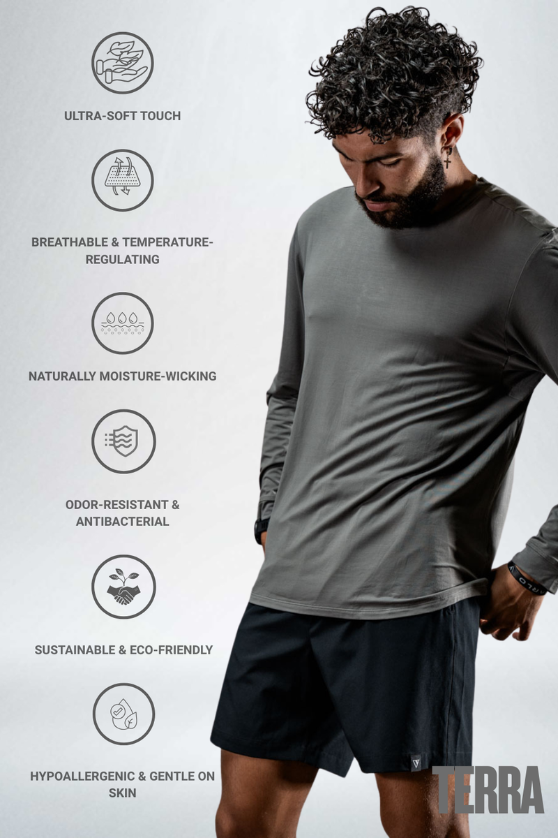 Load image into Gallery viewer, Men's Terra Recovery Field Shirt (Stone Gray) - Arvada Triathlon Company
