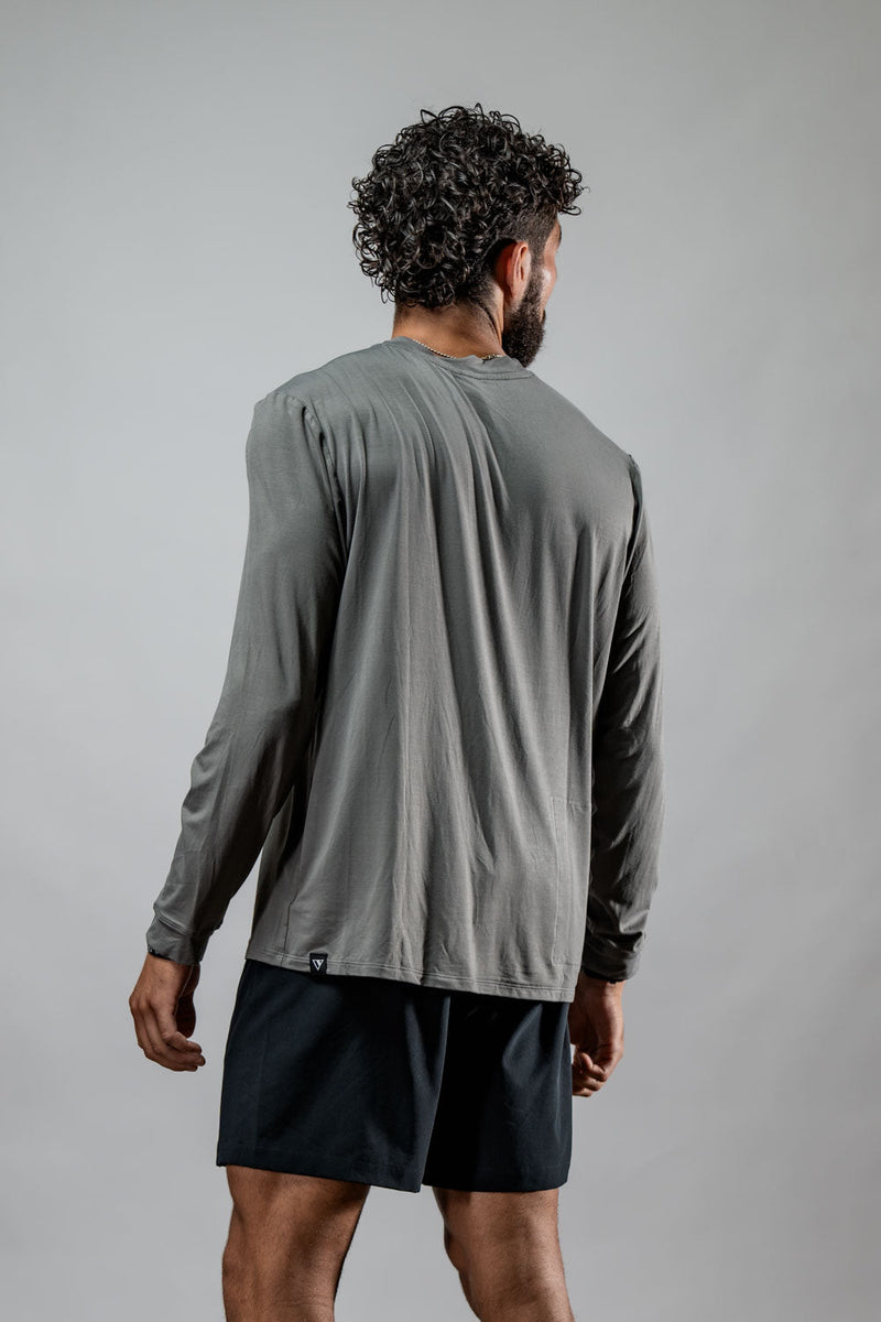 Load image into Gallery viewer, Men's Terra Recovery Field Shirt (Stone Gray) - Arvada Triathlon Company

