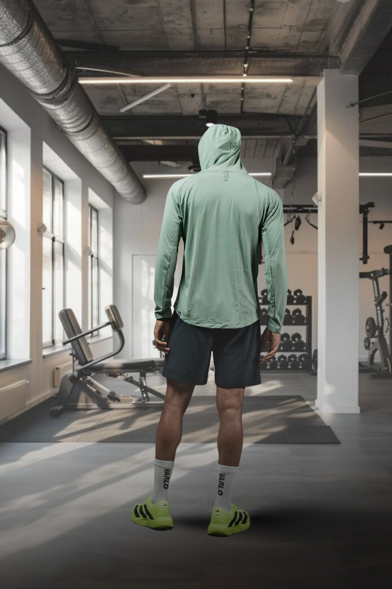Load image into Gallery viewer, Men's Terra Recovery Element Hoodie Shirt (Low Light Olive) - Arvada Triathlon Company
