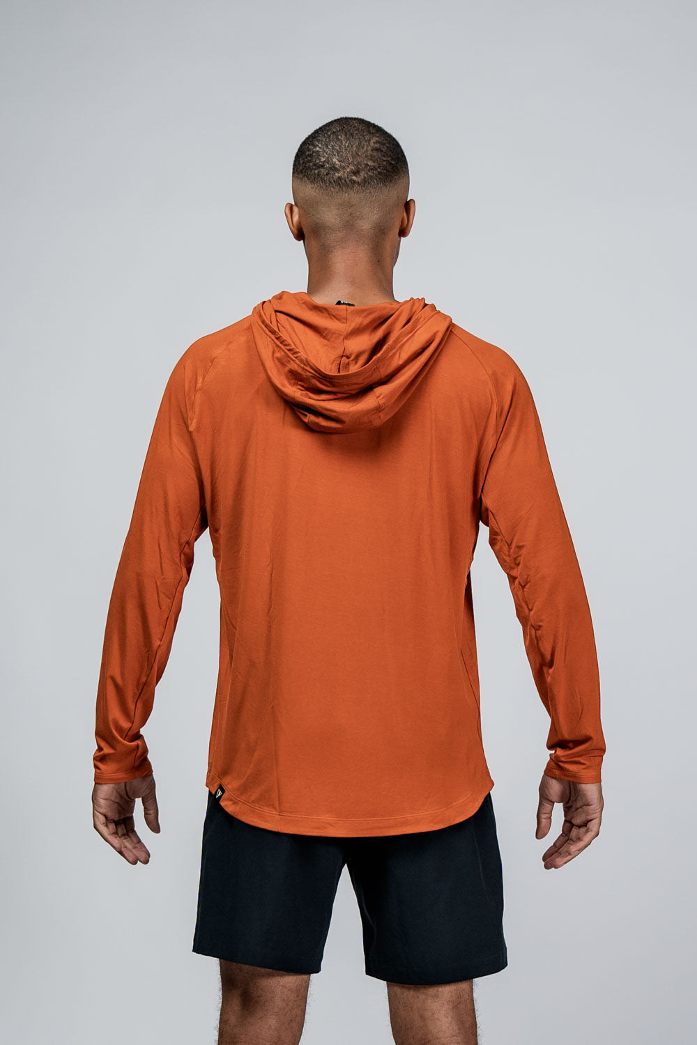 Men's Terra Recovery Element Hoodie Shirt (Sunfire Clay) - Arvada Triathlon Company