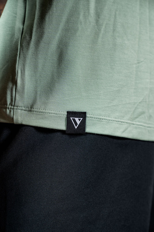 Men's Terra Recovery Polo (Low Light Olive) - Arvada Triathlon Company