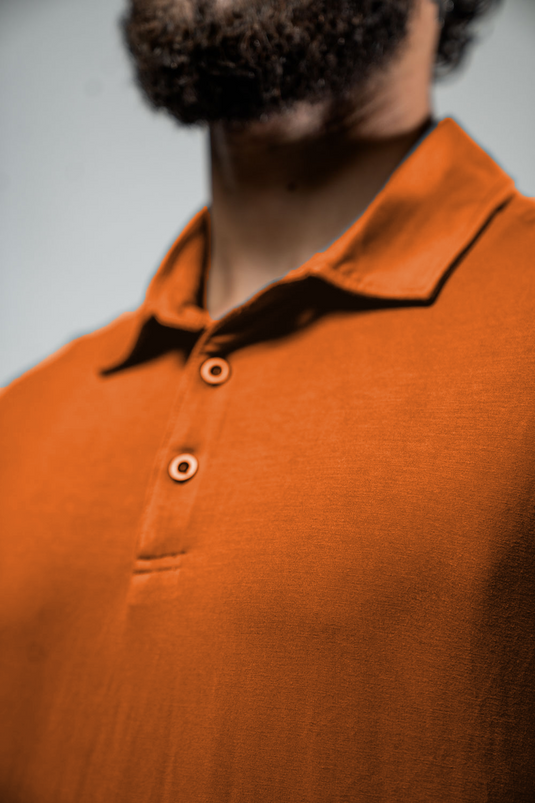Men's Terra Recovery Polo (Sunfire Clay) - Arvada Triathlon Company