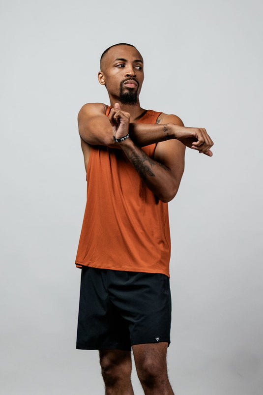 Men's Terra Recovery Tank (Sunfire Clay) - Arvada Triathlon Company