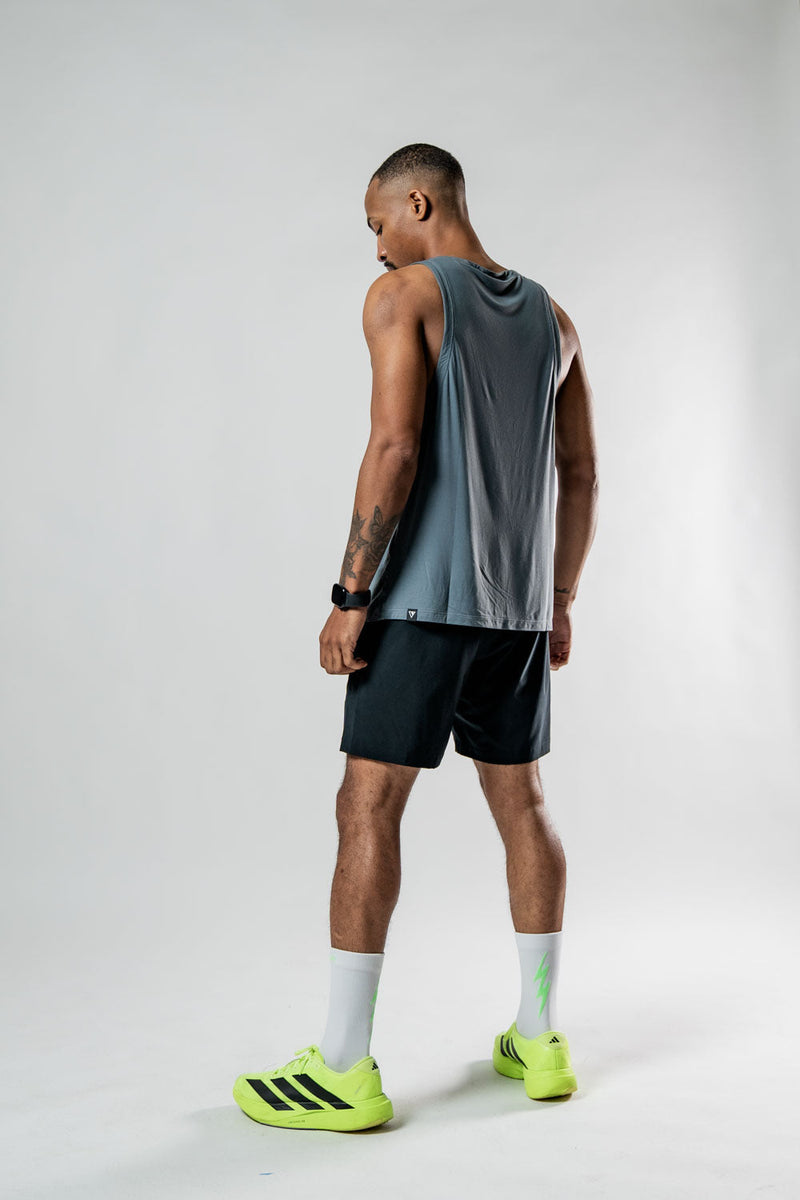 Load image into Gallery viewer, Men's Terra Recovery Tank (Ash Gray) - Arvada Triathlon Company
