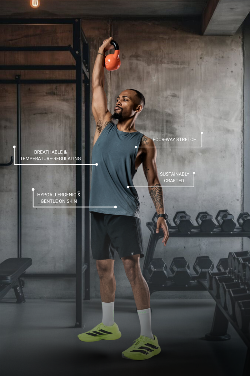 Load image into Gallery viewer, Men's Terra Recovery Tank (Ash Gray) - Arvada Triathlon Company
