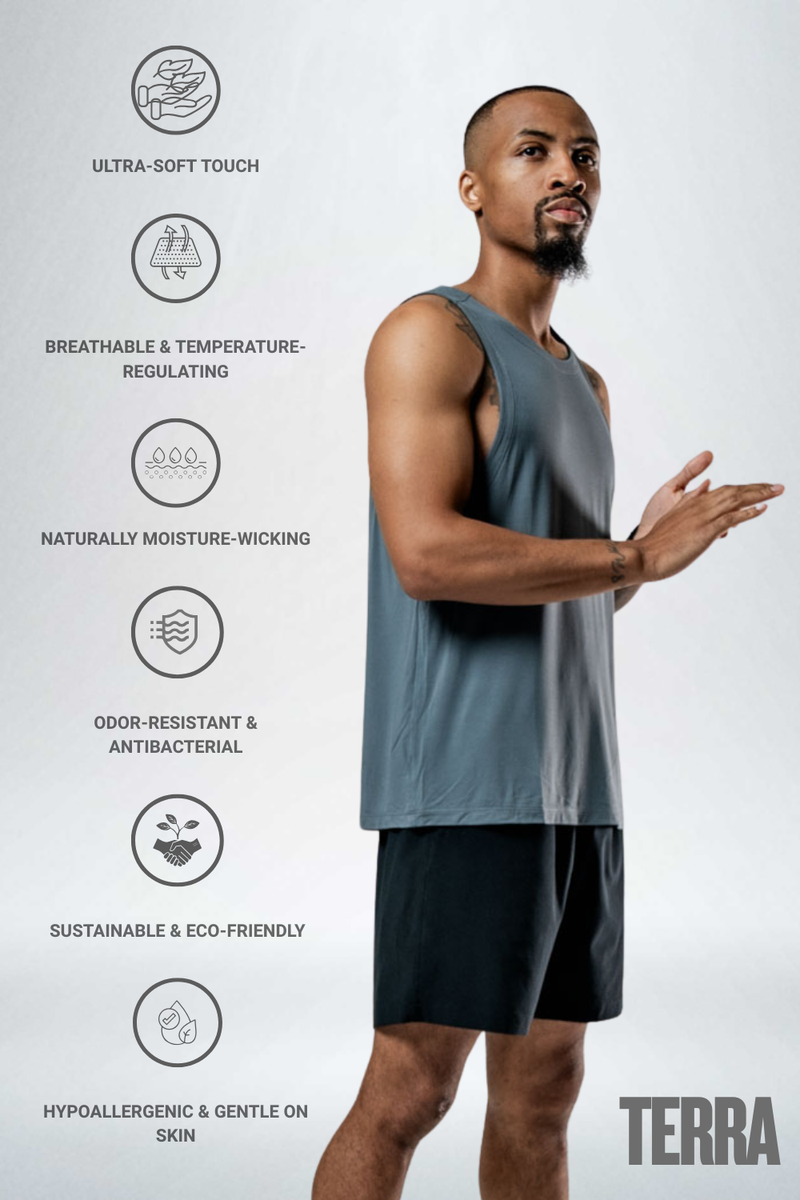 Load image into Gallery viewer, Men's Terra Recovery Tank (Ash Gray) - Arvada Triathlon Company
