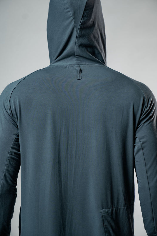Men's Terra Recovery Element Hoodie Shirt (Ash Gray) - Arvada Triathlon Company