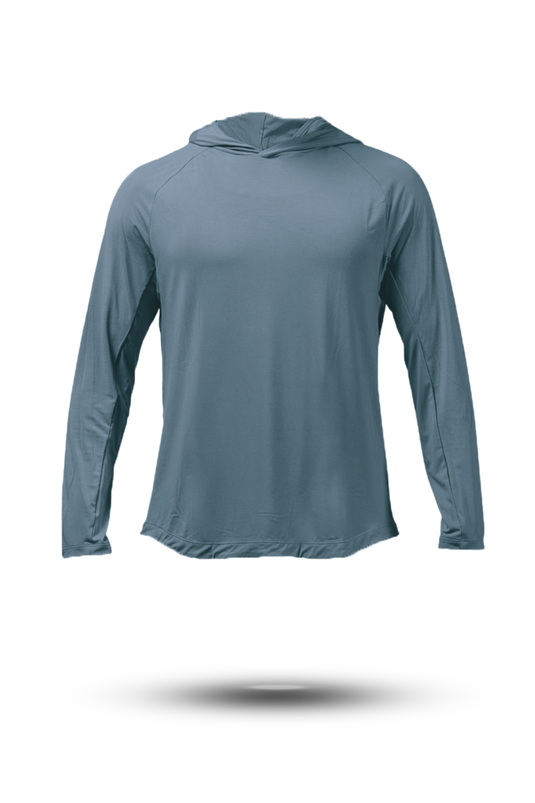 Men's Terra Recovery Element Hoodie Shirt (Ash Gray) - Arvada Triathlon Company
