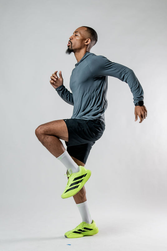 Men's Terra Recovery Element Hoodie Shirt (Ash Gray) - Arvada Triathlon Company