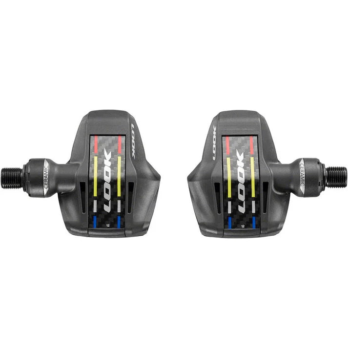 Load image into Gallery viewer, LOOK KEO BLADE CARBON CERAMIC Pedals - Single Sided Clipless, Chromoly, 9/16", Black - Arvada Triathlon Company
