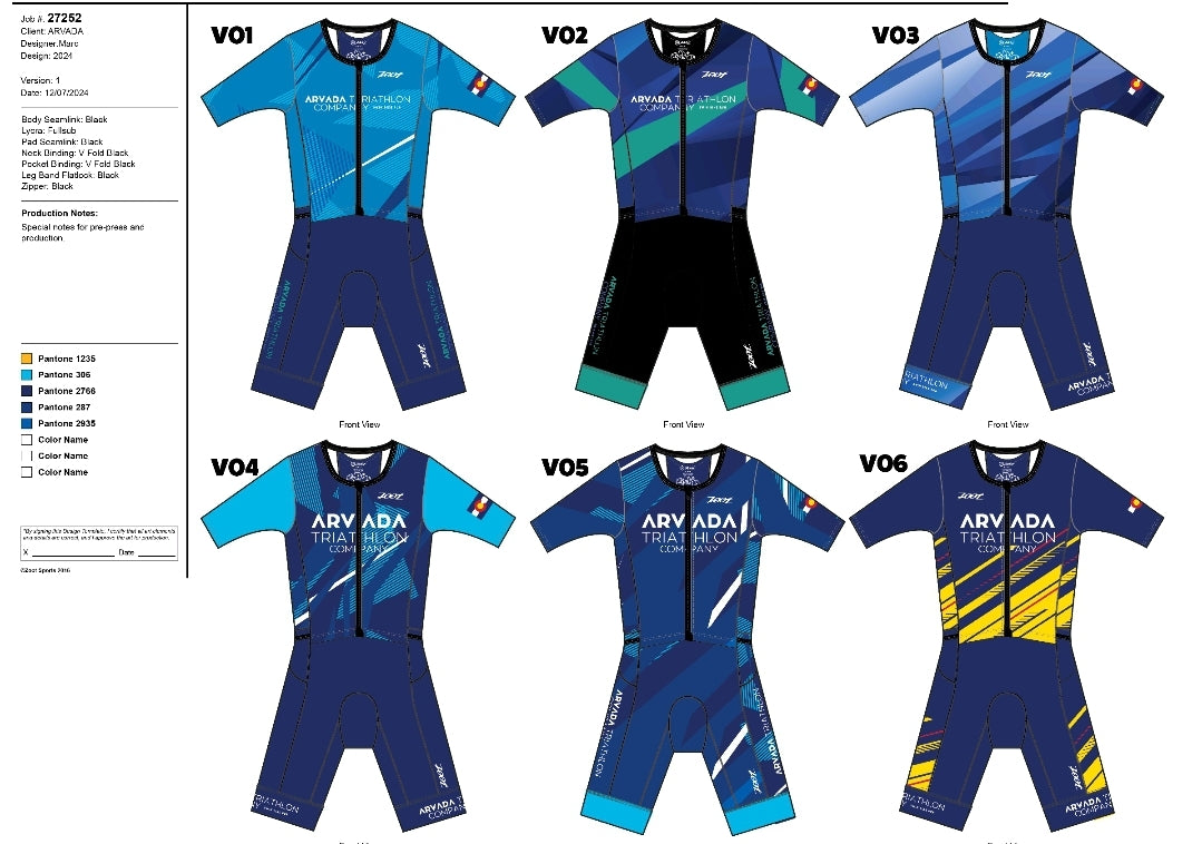 Arvada Tri Team 1 Year Membership + Triathlon Kit