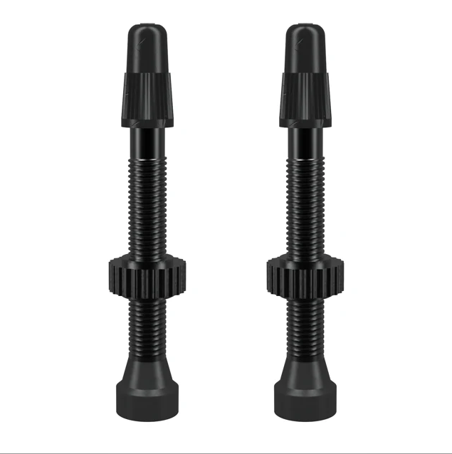 WTB Aluminum TCS Tubeless Valves: 46mm, Black, Pair - Arvada Triathlon Company