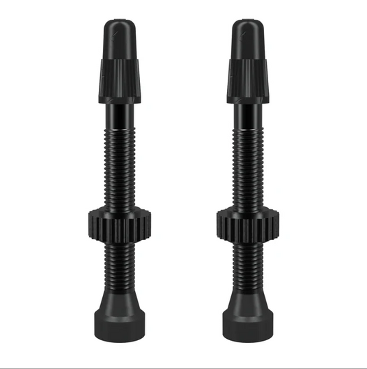 WTB Aluminum TCS Tubeless Valves: 46mm, Black, Pair - Arvada Triathlon Company