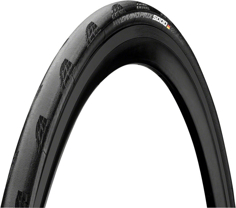 Continental Grand Prix 5000 Tire - 700 x 23, Clincher, Folding, Black, BlackChili, Vectran Breaker, LazerGrip, ACT - Arvada Triathlon Company