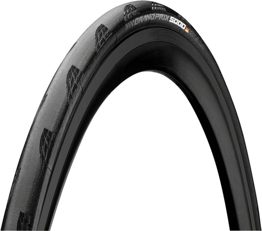 Continental Grand Prix 5000 Tire - 700 x 23, Clincher, Folding, Black, BlackChili, Vectran Breaker, LazerGrip, ACT - Arvada Triathlon Company