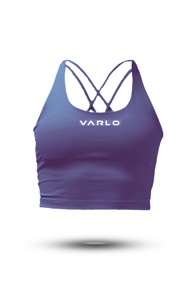 Women's SOHO Cross Back Crop Tank (Lilac Mist) - Arvada Triathlon Company