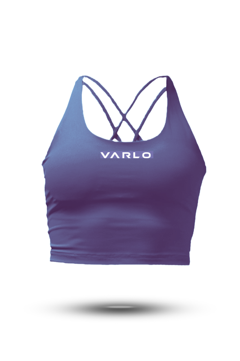 Load image into Gallery viewer, Women's SOHO Cross Back Crop Tank (Lilac Mist) - Arvada Triathlon Company
