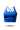 Women's SOHO Cross Back Crop Tank (Neo Blue) - Arvada Triathlon Company