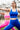 Women's SOHO Cross Back Crop Tank (Neo Blue) - Arvada Triathlon Company