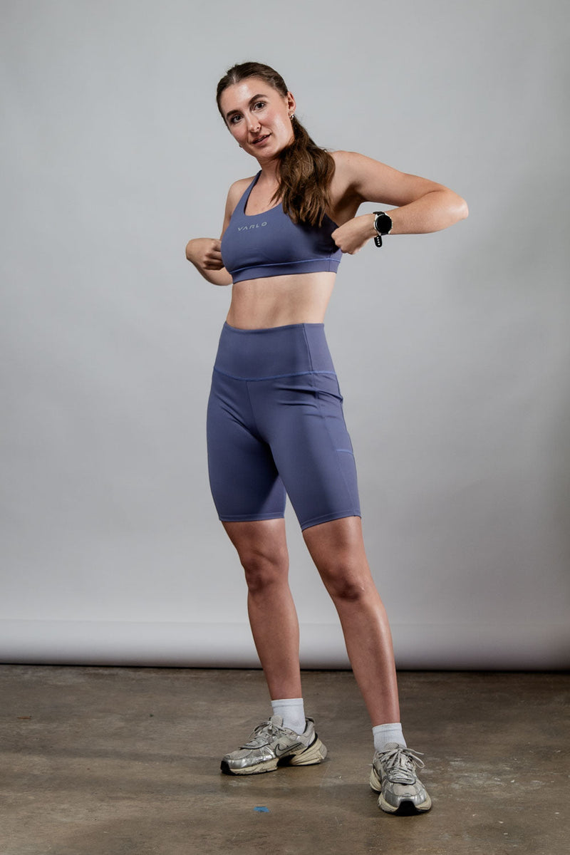 Load image into Gallery viewer, Women's SOHO Cross Back Sports Bra (Lilac Mist) - Arvada Triathlon Company
