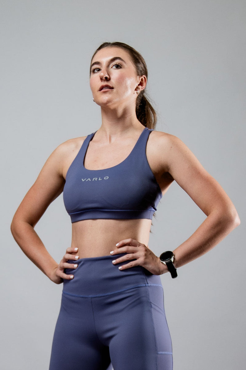 Load image into Gallery viewer, Women's SOHO Cross Back Sports Bra (Lilac Mist) - Arvada Triathlon Company
