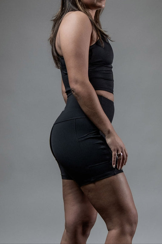 Women's SOHO Fitness Shorts 5" (Black) - Arvada Triathlon Company