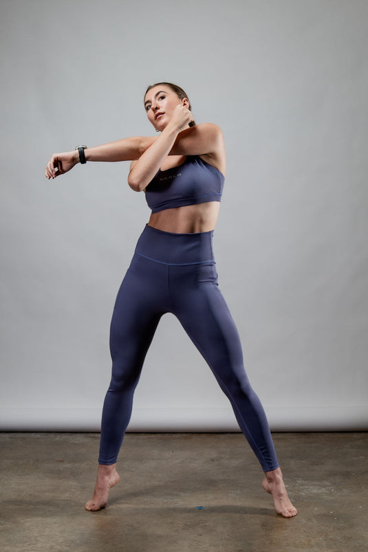 Women's SOHO Full Length High Waist Leggings (Lilac Mist) - Arvada Triathlon Company