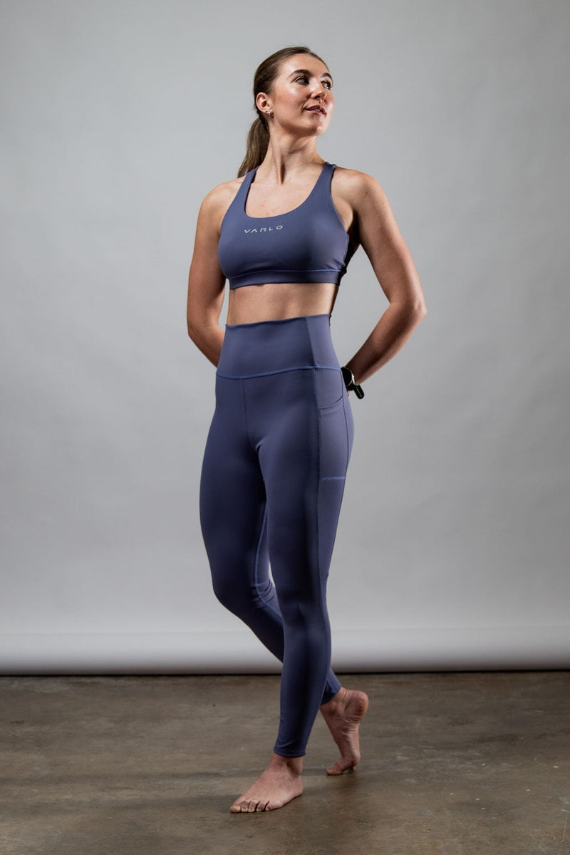 Load image into Gallery viewer, Women's SOHO Full Length High Waist Leggings (Lilac Mist) - Arvada Triathlon Company
