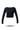 Women's Terra Recovery Arc Long Sleeve Crop (Black) - Arvada Triathlon Company