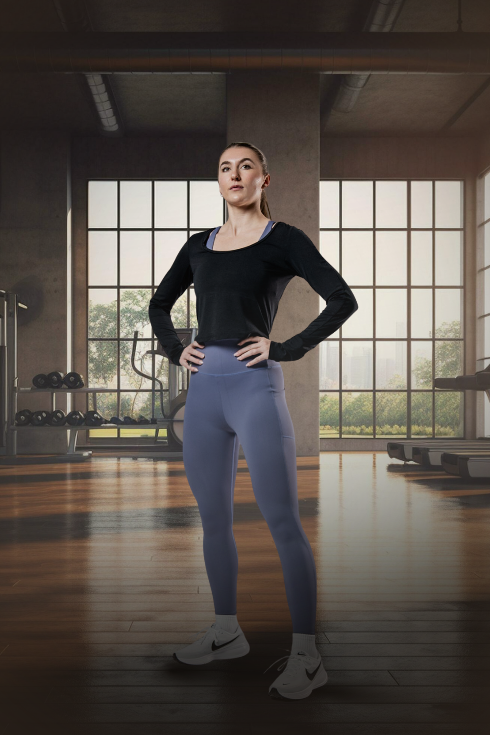 Women's Terra Recovery Arc Long Sleeve Crop (Black) - Arvada Triathlon Company