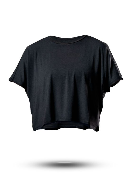 Women's Terra Recovery Drift Crop (Black) - Arvada Triathlon Company