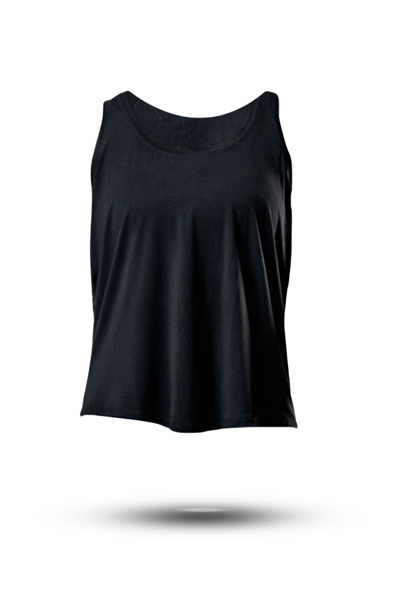 Load image into Gallery viewer, Women's Terra Recovery Halo Tank (Black) - Arvada Triathlon Company
