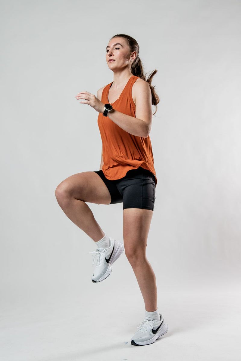Load image into Gallery viewer, Women's Terra Recovery Halo Tank (Sunfire Clay) - Arvada Triathlon Company

