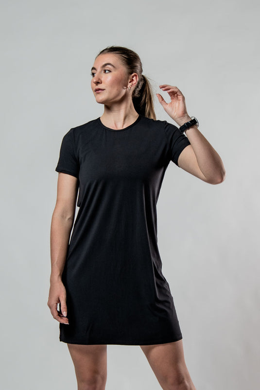 Women's Terra Recovery Motion Dress (Black) - Arvada Triathlon Company