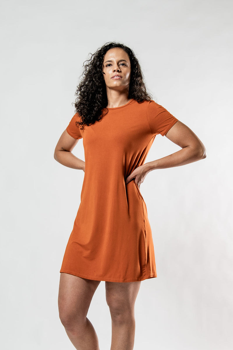 Load image into Gallery viewer, Women's Terra Recovery Motion Dress (Sunfire Clay) - Arvada Triathlon Company

