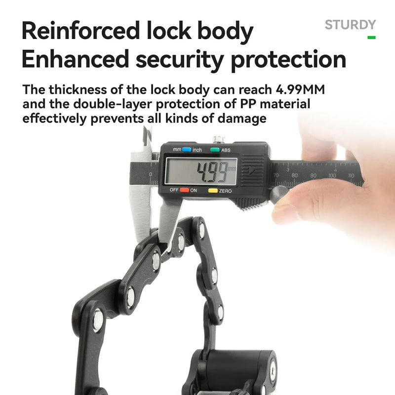 Load image into Gallery viewer, ROCKBROS HamburgerFold Anti-Theft Bike Lock - Arvada Triathlon Company
