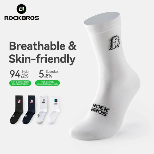Aerodynamic Cycling Socks with Wear-resistant Hee Wicking Athletic Crew - Arvada Triathlon Company