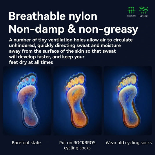 Aerodynamic Cycling Socks with Wear-resistant Hee Wicking Athletic Crew - Arvada Triathlon Company