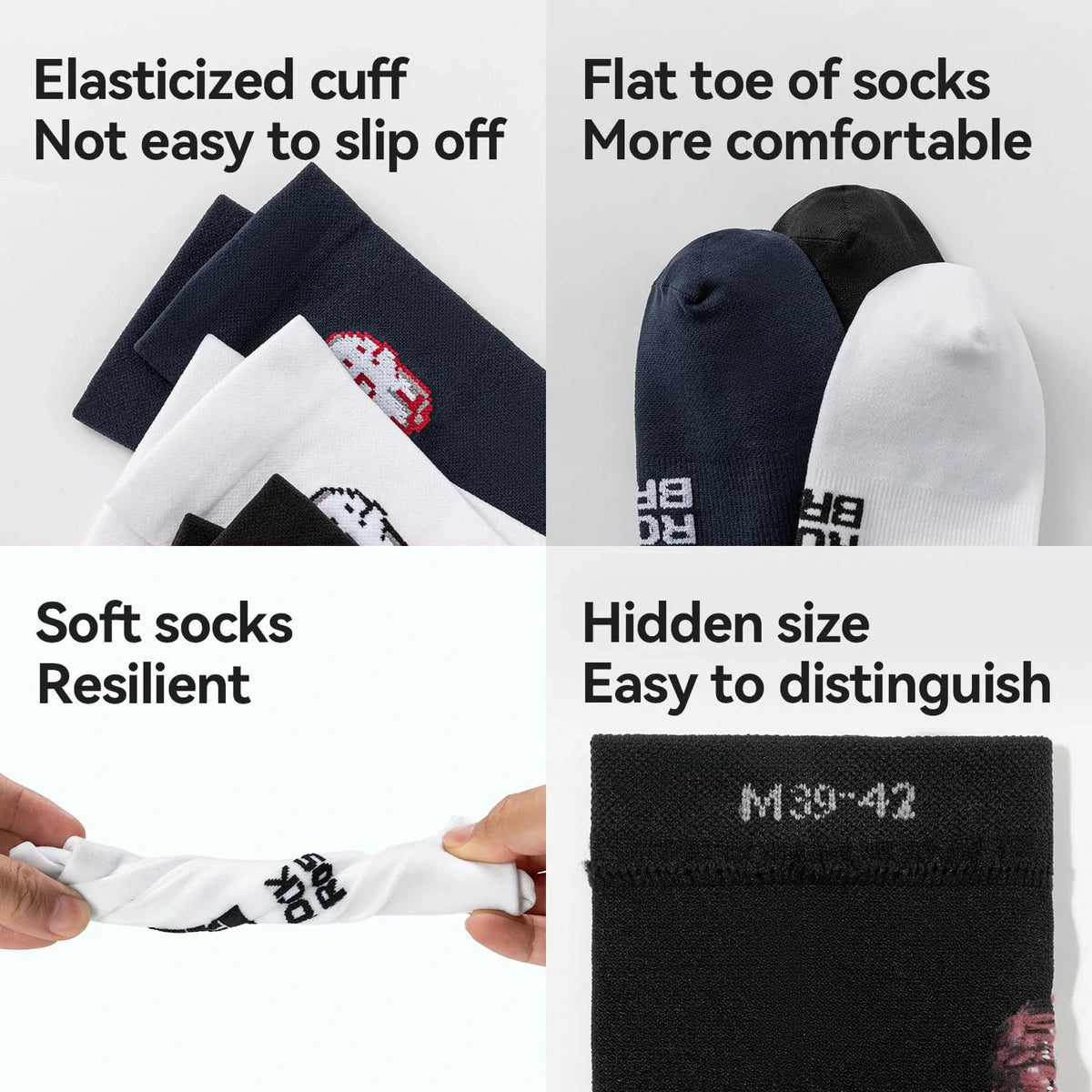 Aerodynamic Cycling Socks with Wear-resistant Hee Wicking Athletic Crew - Arvada Triathlon Company