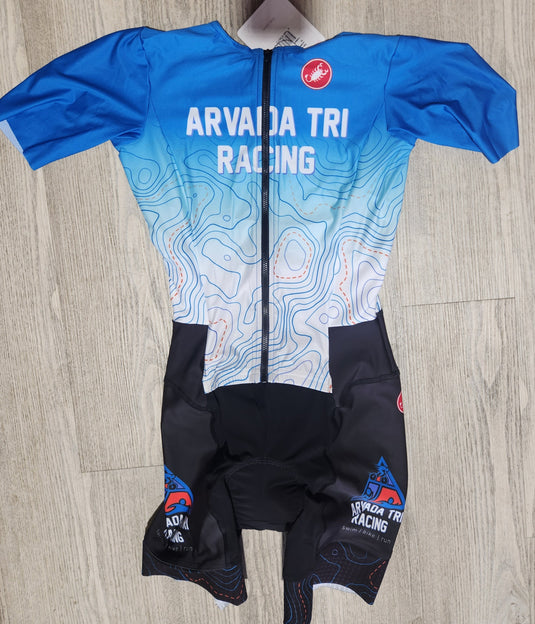 Women's 2023 Arvada Tri Racing Kit (Castelli Free Sanremo 2) - Arvada Triathlon Company