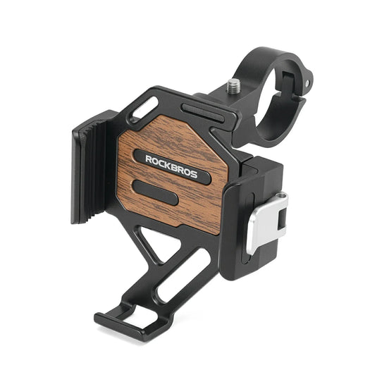 Aluminum Anti-Shake Cell Bike Phone Holder, Motorcycle Phone Mount for 2.56–3.74