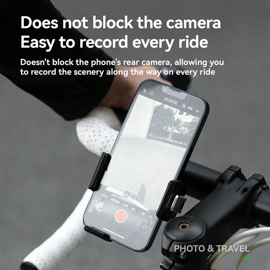 Aluminum Anti-Shake Cell Bike Phone Holder, Motorcycle Phone Mount for 2.56–3.74" - Arvada Triathlon Company