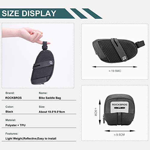 Bike Saddle Bag Strap-on Cycling Wedge Pack 0.75L - Arvada Triathlon Company