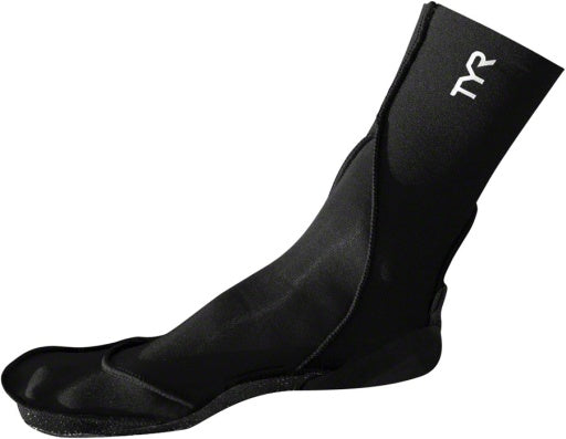 TYR Neoprene Swim Sock: Black, SM - Arvada Triathlon Company