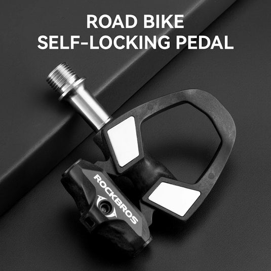 Carbon Fiber SPD Clipless Road Bike Pedals 9/16'' 180g Titanium Alloy Axle - Arvada Triathlon Company