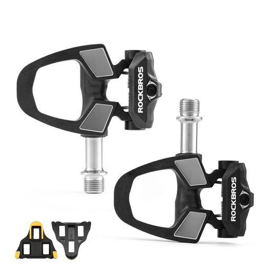 Carbon Fiber SPD Clipless Road Bike Pedals 9/16'' 180g Titanium Alloy Axle - Arvada Triathlon Company